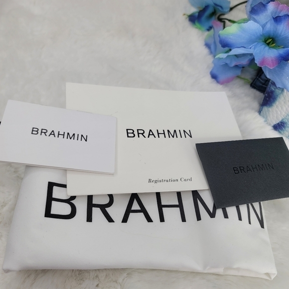 NWT Brahmin SET 2 PCS NWT Designer Purse Bag Wallet Italian Leather Designer - Picture 4 of 15